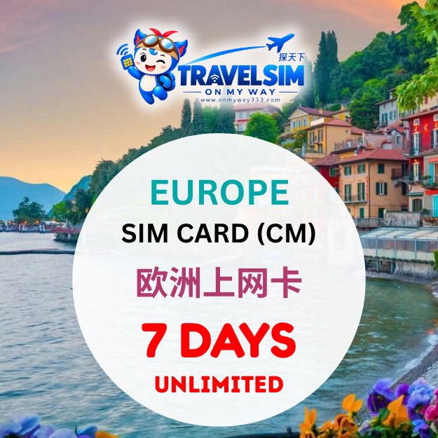 EUROPE 7 DAYS SIM CARD (CM) (EU-D1-07,EU-D2-07,EU-D3-07)